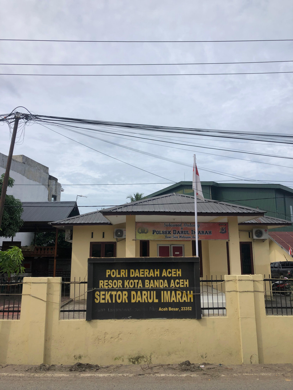 Polsek Darul Imarah yang berada di gampong Lampeuneurut Ujong Blang